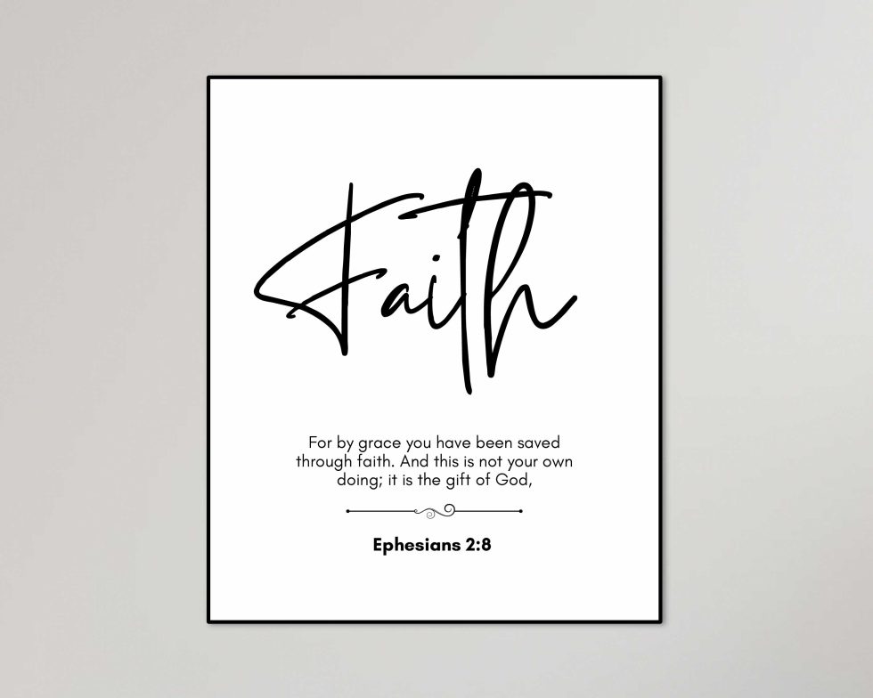 Customizable Bible Verse Wall Art. Printable Wall Art