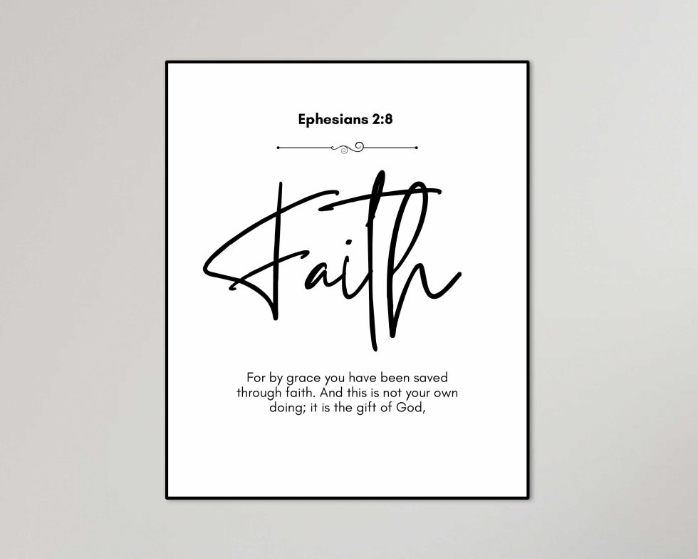 Bible Verse Printable Set, Modern Christian Printable Wall Art