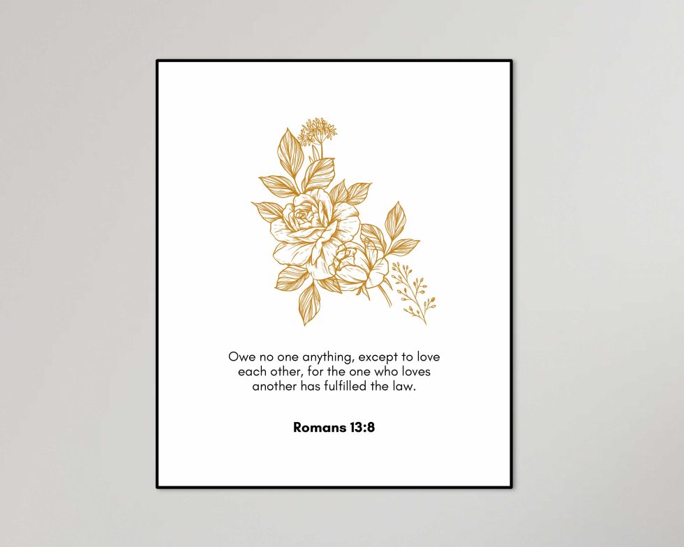 Customizable Bible Verse Wall Art. Printable Wall Art