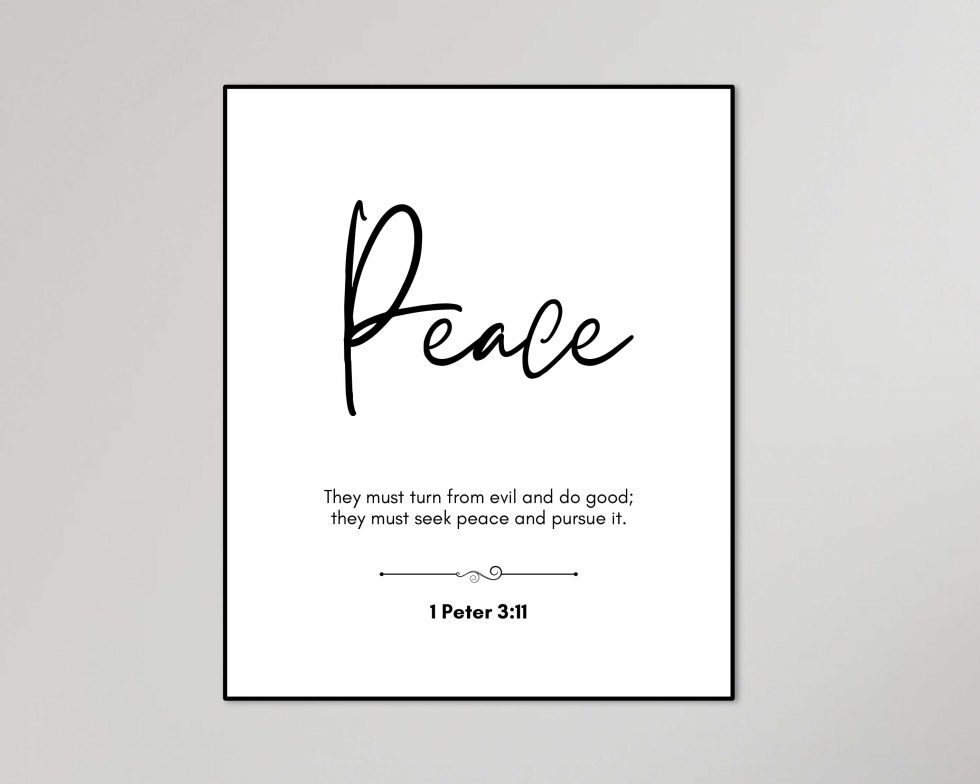 Customizable Bible Verse Wall Art. Printable Wall Art