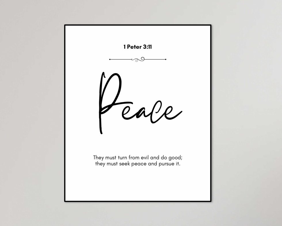 Bible Verse Printable Set, Modern Christian Printable Wall Art