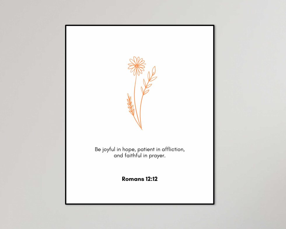 Customizable Bible Verse Wall Art. Printable Wall Art