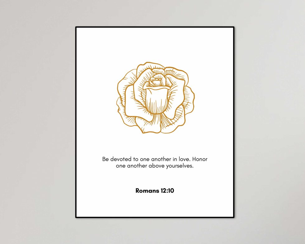 Customizable Bible Verse Wall Art. Printable Wall Art