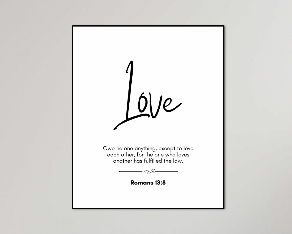 Customizable Bible Verse Wall Art. Printable Wall Art