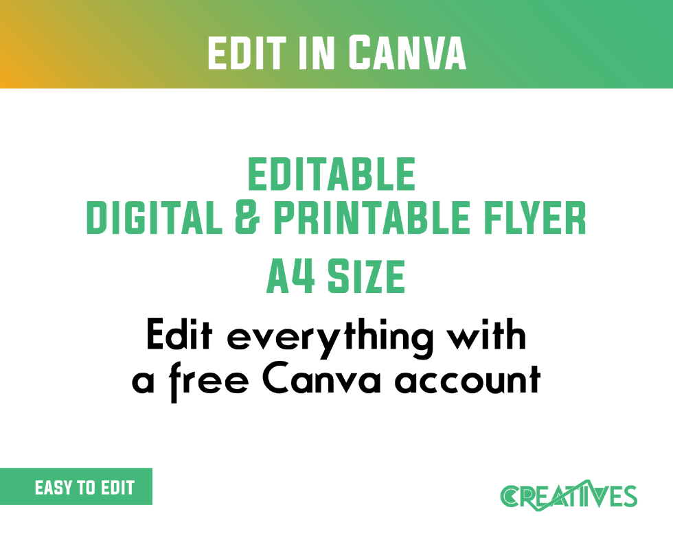 Digital Flyer, Canva Flyer, Making A Flyer